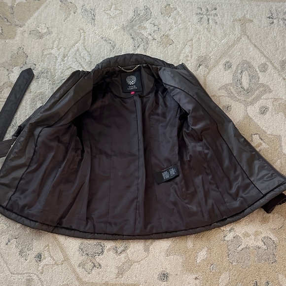 Vince Camuto Charcoal Quilted Puffer Jacket with Belt - Picture 5 of 5